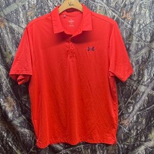 Under Armour Men's Bright Red Polo Shirt